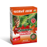 Кристаллическое удобрение «Чистый лист» осеннее для хвойных растений, 300 г