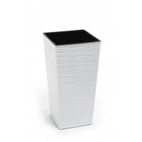 Горшок  "Ламела"  Финезия со вставкой 250 долото белый