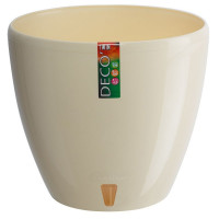 Горшок с автополивом DECO-TWIN 1,5 л Крем Santino